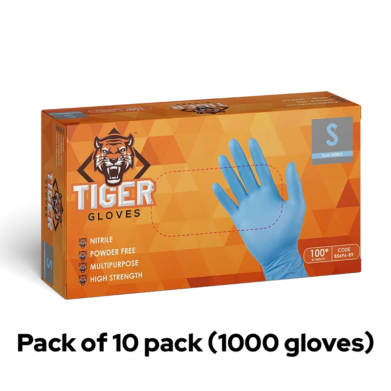 Blue Nitrile Gloves Small