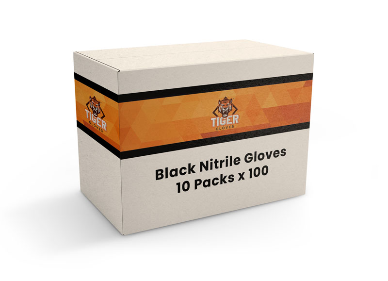 Black Nitrile Gloves - BYO Carton